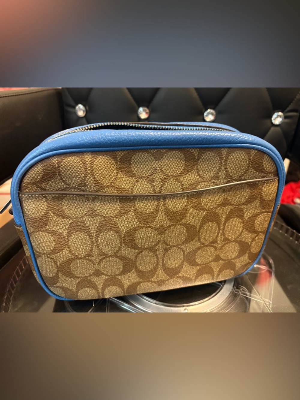 Coach camera bag Leather Trim Crossbody with Signature Canvas - Picture 5 of 8